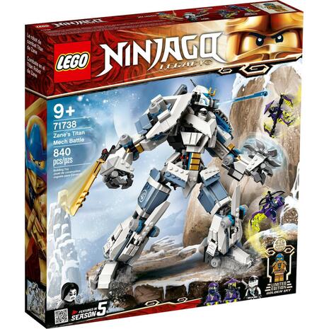 LEGO Ninjago Legacy Zanes Titan Mech Battle Ninja Μάχη Του Ρομπότ Τιτάνα Του Ζέιν 71738