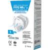 Μάσκα υψηλής προστασίας Proactive-tex FFP2 N95 λευκή (1 τεμάχιο)