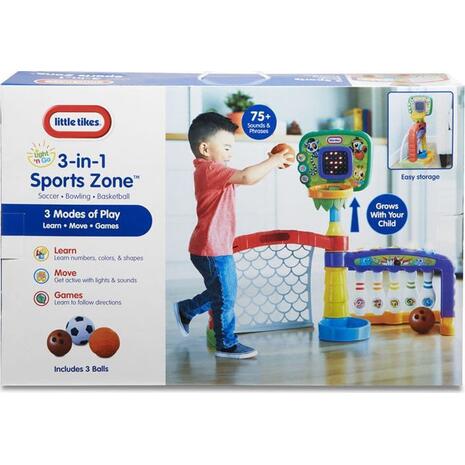 Αθλητικό γυμναστήριο 3 σε 1 Little Tikes 3 In 1 Sports Zone με μουσική (LTF06000)