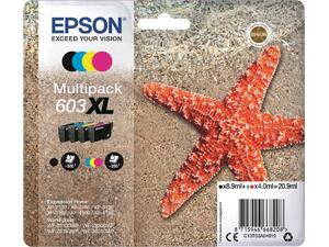 Μελάνι εκτυπωτή EPSON 603XL Multi Pack XL Black 8.9ml CMY 4.0mlx3c (T03A640 C13T03A640) (Multipack)