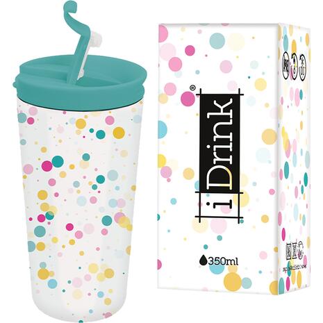 Kούπα θερμός i drink ID0221 travel mug από ανοξείδωτο ατσάλι 350ml bubble