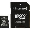 Κάρτα Μνήμης Intenso 512B Micro SD - UHS-I - PREMIUM