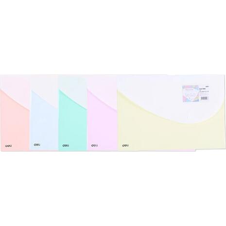 Φάκελος με κουμπί Deli PP Macaron 35x25cm σε διάφορα χρώματα