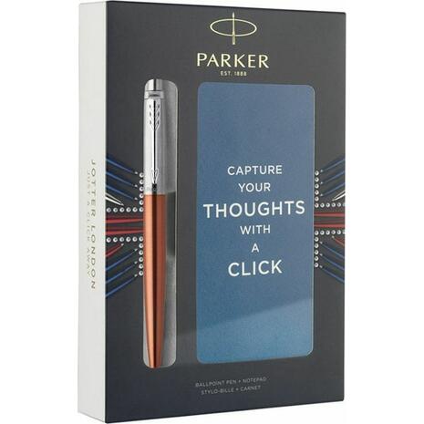 Σετ κασετίνα δώρου Parker Στυλό Jotter Core Chelsea Orange CT (BP)+Notepad