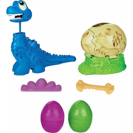Play-Doh πλαστελίνη παιχνίδι Dino Crew Growin Tall Bronto (συσκευασία 2 τεμαχίων) F1503