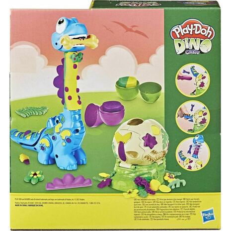 Play-Doh πλαστελίνη παιχνίδι Dino Crew Growin Tall Bronto (συσκευασία 2 τεμαχίων) F1503