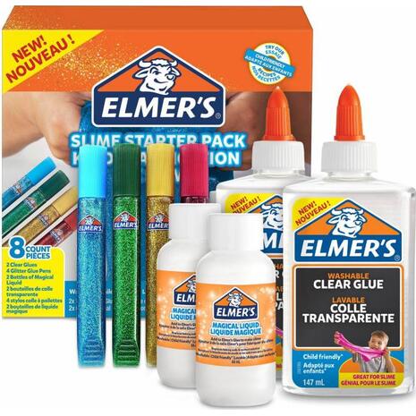 Elmers Glue Slime Starter Kit (συσκευασία 8 τεμαχίων)