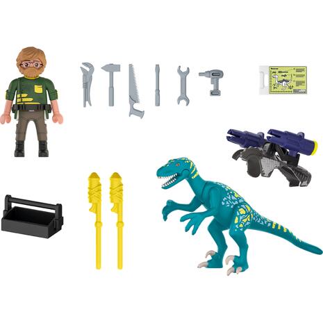 Playmobil Dino Rise Δεινόνυχος με τον Θείο Rob (70629)