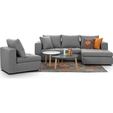 Γωνιακός καναπές Siena | Entos 250x165cm χρώματος malmo 81