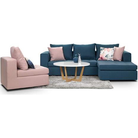 Γωνιακός καναπές Siena | Entos 250x165cm χρώματος malmo 81