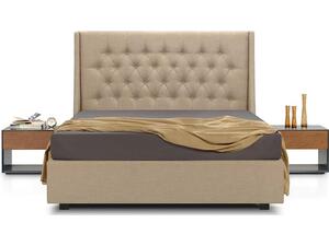 Κρεβάτι Celeste:Μπεζ με ανατομικό πλαίσιο | Entos 172x215x130cm Δέχεται στρώμα 160x200cm