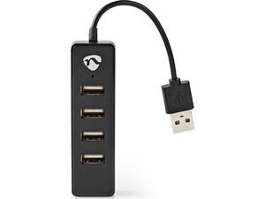 USB Hub 4-Port Nedis USB 2.0 Black