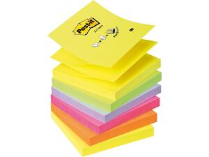 Αυτοκόλλητα Χαρτάκια Post-it R330 Z-Notes 76x76mm 100 φύλλα Πολύχρωμο (Διάφορα χρώματα)