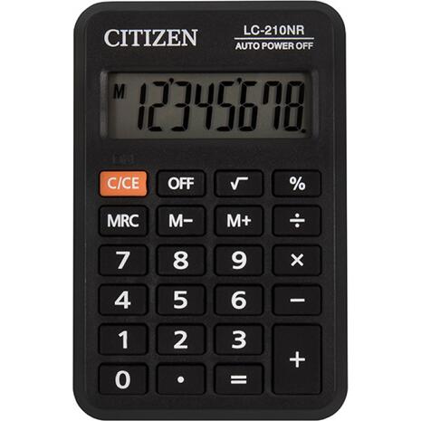 Αριθμομηχανή Citizen LC-210NR 8 Ψηφίων σε Μαύρο Χρώμα