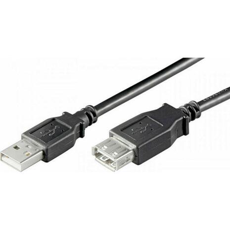 Καλώδιο USB MediaRange 2.0 Extension AM/AF 5m Black (MRCS108)
