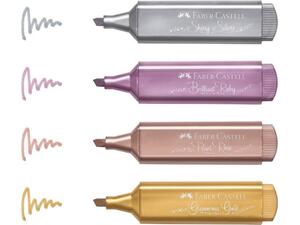 Μαρκαδόρος υπογράμμισης Faber Castell 1546 metallic διάφορα χρώματα