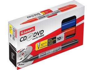 Μαρκαδόρος LUXOR για CD/DVD 1.0 mm μπλέ ανεξίτηλος