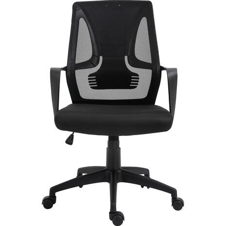 BF2960 Πολυθρόνα Γραφείου Mesh Μαύρο (ΕΟ545,1W) (Μαύρο)