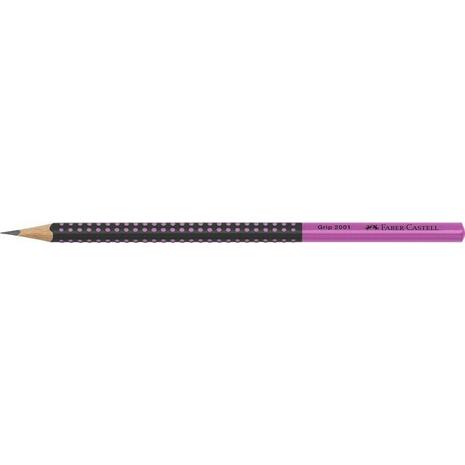 Μολύβι γραφίτη Faber Castell Grip 2001 δίχρωμο μαύρο/ροζ