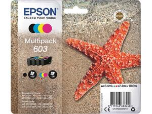 Μελάνι EPSON 603 Multipack Black 3.4ml CMY 2.4ml x 3 (T03U640 C13T03U640) (Multipack)