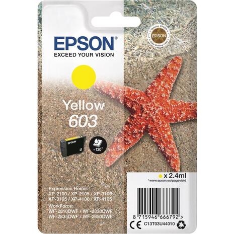Μελάνι εκτυπωτή EPSON 603 Yellow C13T03U44010 2.4 ml (Yellow)
