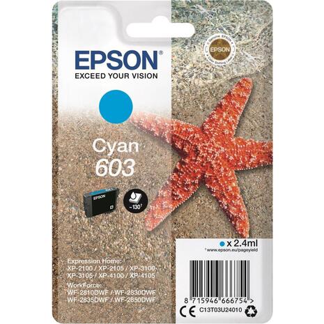 Μελάνι EPSON 603 Cyan C13T03U24010 2.4 ml (Cyan)