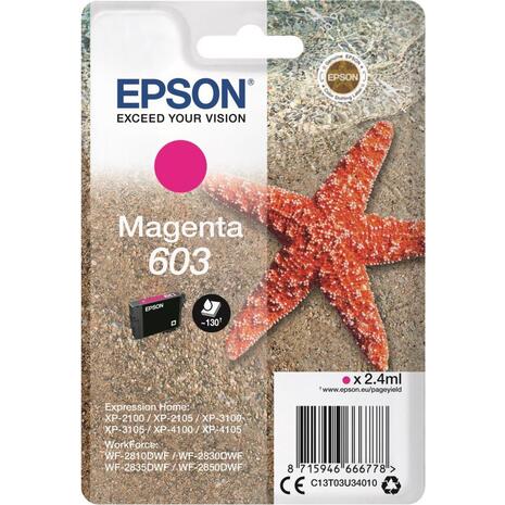 Μελάνι εκτυπωτή EPSON 603 Magenta C13T03U34010 2.4 ml WF2850/XP-2100 (Magenta)
