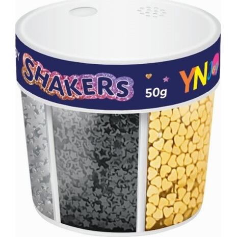 Χρυσόσκονη 6 χρωμάτων Interdruk Strass Shakers αλατέρια πούλιες με στρας 50gr