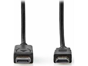 Καλώδιο NEDIS Display port to HDMI cable display port male HDMI connector 2.0 M black CCGT37100BK20