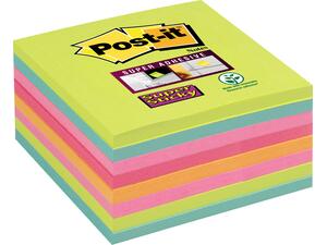 Αυτοκόλλητα χαρτάκια σημειώσεων 3Μ 76x76mm Thin Stripes διάφορα χρώματα (654-8SS-RBW-EU) (Διάφορα χρώματα)