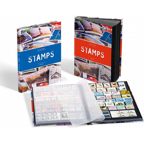 Άλμπουμ γραμματοσήμων Stamps A5 με 32 μαύρες σελίδες σε διάφορα χρώματα