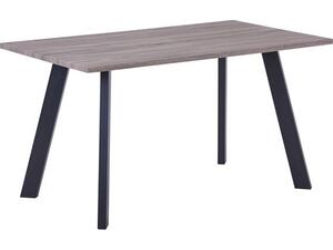 Τραπέζι  BAXTER Μέταλλο Βαφή Μαύρο, Sonoma Oak 140x80x75cm [Ε-00021766] ΕΜ817,1 (Sonoma Oak)