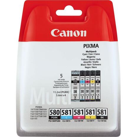 Μελάνι εκτυπωτή Canon PGI 580/CLI 581 MultiPack 2078C005