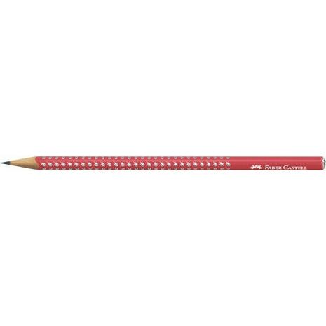 Μολύβι γραφίτη Faber Grip Sparkle II Κόκκινο (118240)