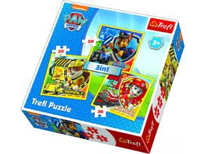 Παζλ Trefl Paw Patrol Marshall,Rubble and Chase 3 in 1 (20&36&50 τεμαχίων) (817-34839)