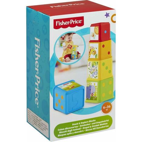 Κυβάκια Stack & Explore Blocks Fisher Price (CDC52)