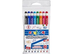 Μαρκαδόροι πίνακα CARIOCA λεπτοί fine 2.8mm  (σετ 8 τεμαχίων) (Διάφορα χρώματα)