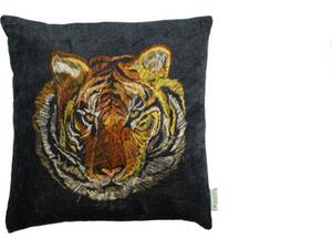 Διακοσμητικό μαξιλάρι Tiger Velvet Black | entos 45x45cm