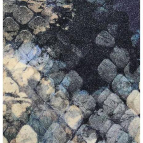 Διακοσμητικό μαξιλάρι Snake Skin Velvet Blue | entos 45x45cm
