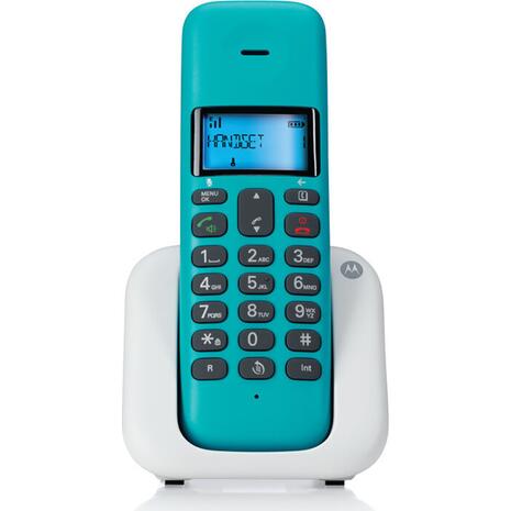 Ασύρματο τηλέφωνο Motorola T301 Turquoise (Ελληνικό Μενού) με ανοιχτή ακρόαση