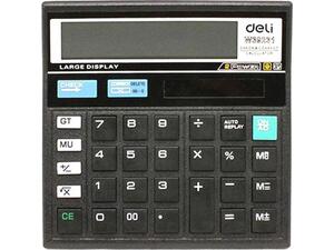 Αριθμομηχανή DELI Easy 12 ψηφίων μαύρη12,9x12,9x2,65cm E39231