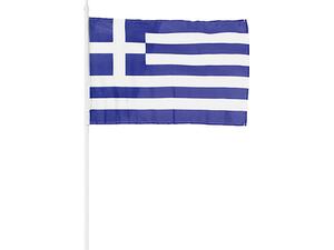 Σημαιάκι Ελληνικό με πλαστικό κοντάρι για χονδρική και σχολεία
