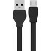 Καλώδιο φόρτισης WK USB σε Micro Black 1m Fast WDC-023