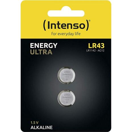 Μπαταρίες Intenso Batteries Alkaline button cell LR 43 - (2 τεμάχια) 7503412