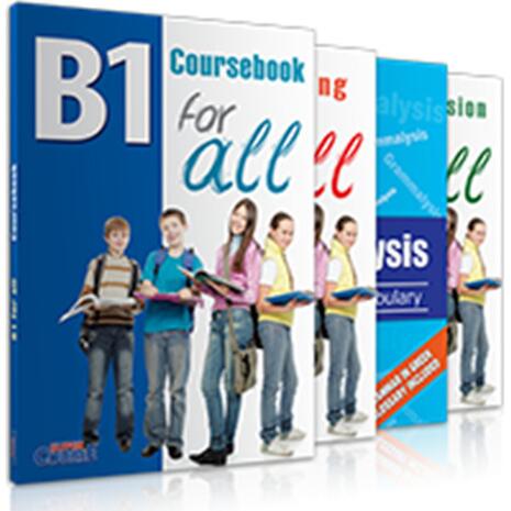 B1 For All Βασικό Πακέτο, Student's Book + Writing + Grammalysis B1 + I-book (978-960-SUP-001-2)