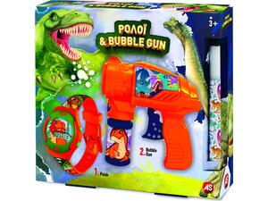 Λαμπάδα Ρολόι και Bubble Gun Δεινόσαυρος (1500-15731)