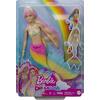 Κούκλα Barbie Dreamtopia Γοργόνα μεταμόρφωση ουράνιο τόξο (GTF89)