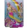 Κούκλα Barbie Dreamtopia Γοργόνα μεταμόρφωση ουράνιο τόξο (GTF89)