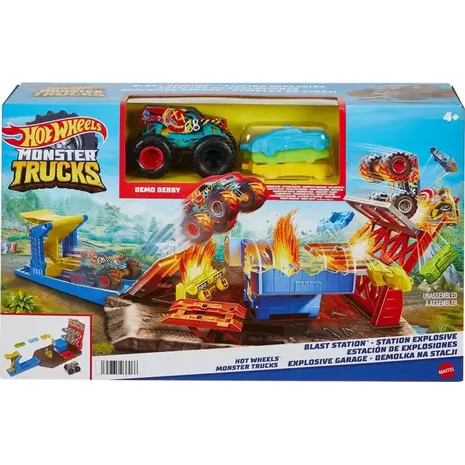 Πίστα Hot Wheels Monster Trucks Σούπερ εκρήξεις και συγκρούσεις (HFB12)