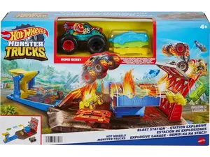 Πίστα Hot Wheels Monster Trucks Σούπερ εκρήξεις και συγκρούσεις (HFB12)